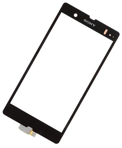 Vidro touch preto para Sony Xperia Z, L36H, C6602, C6603