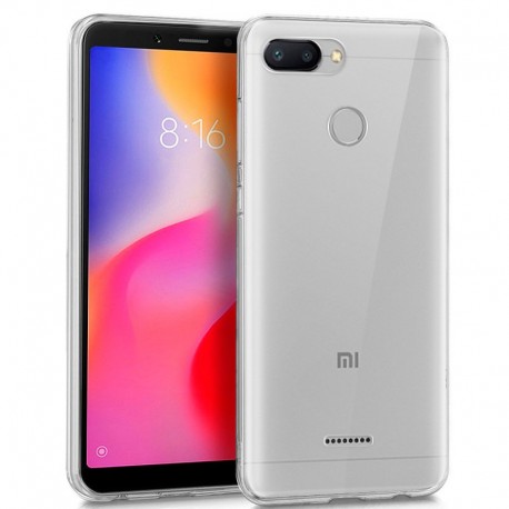 Capa de silicone transparente para Xiaomi Redmi 6