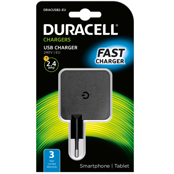 Carregador Duracell 5V 2.4A