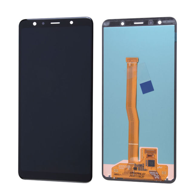 Display LCD e touch Samsung A7 2018 A750F GH96-12078A preto