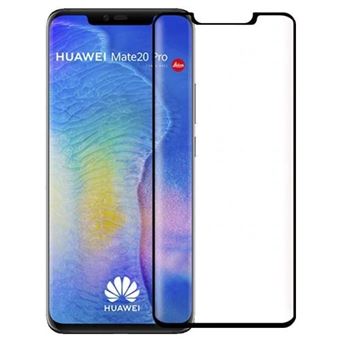 Película de vidro 5D preta para Huawei Mate 20 Pro