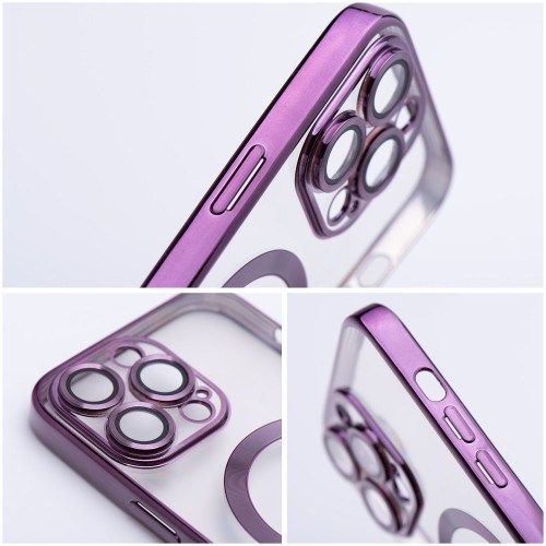 Capa Electro Mag compatível com MagSafe para IPHONE 14 deep purple