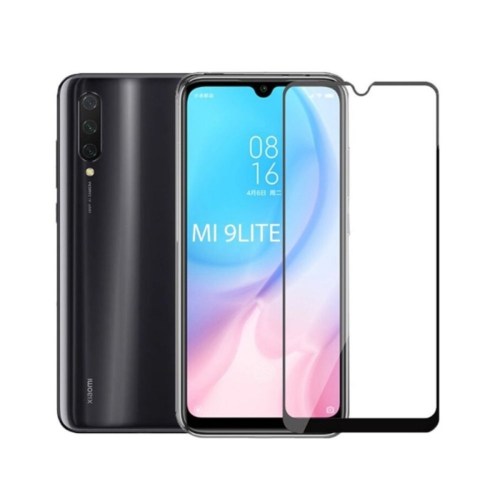 Película de vidro 5D para Xiaomi Mi 9 Lite preto