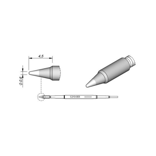 JBC Ponta de solda 0.6mm