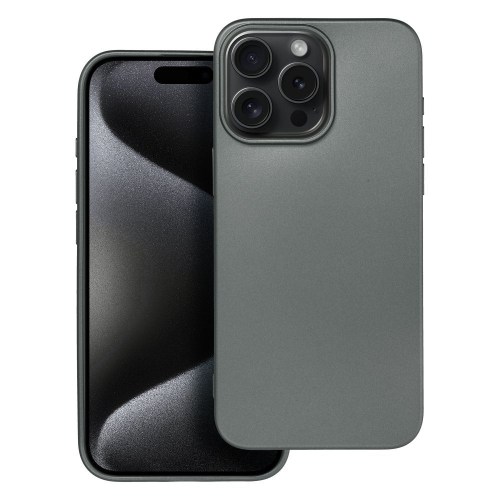 Capa METÁLICA para IPHONE 15 PRO MAX cinza