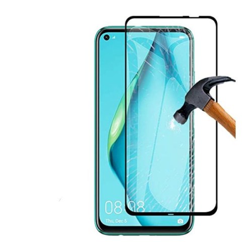 Pelicula de vidro 5D preta para Huawei P40 Lite