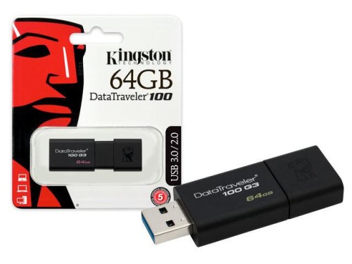 Pen USB Kingston 64Gb Data Traveler 100 G3