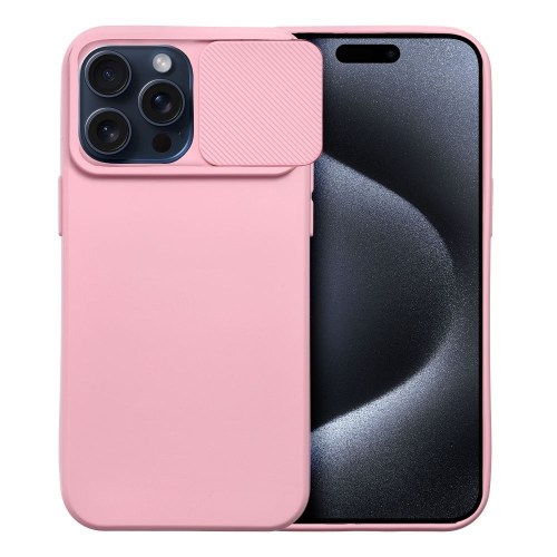 Capa SLIDE para IPHONE 15 Pro Max rosa claro