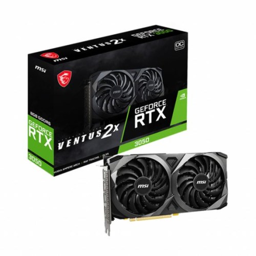 Placa Gráfica MSI GeForce RTX 3050 Ventus 2X 8G OC 12-V397-450