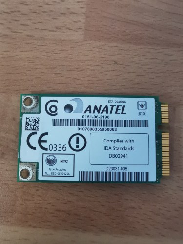 Intel WM3945ABG MOW2 Anatel Placa Wifi Recondicionado