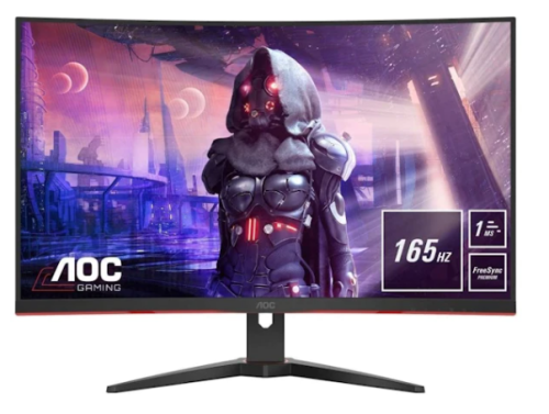 Monitor AOC 31.5′ C32G2AE/BK VA FHD 16:9 Curvo 165Hz FreeSync