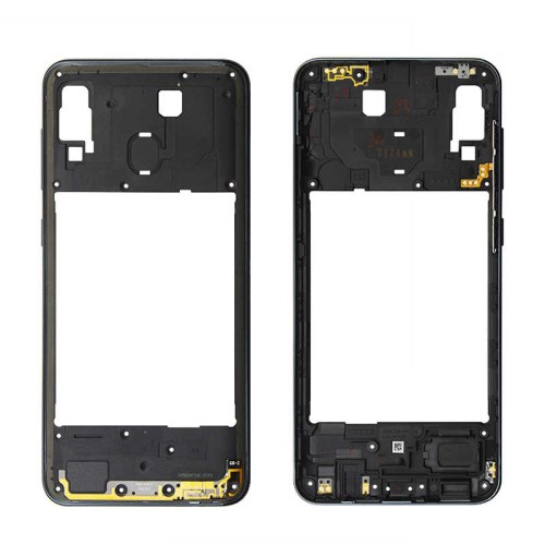 Carcaça frontal/intermedia preta para Samsung Galaxy A50 SM-A505FN