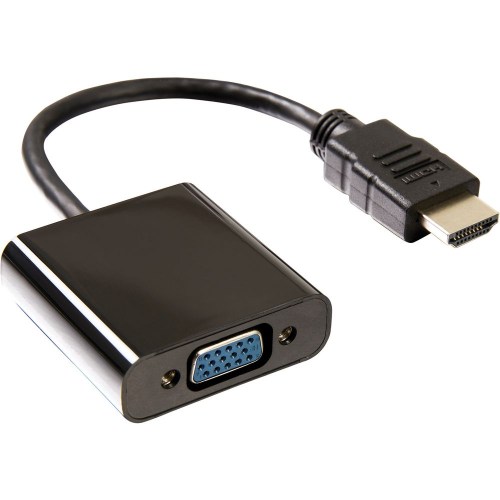 Cabo adaptador HDMI para VGA preto