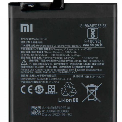 Bateria Xiaomi BP41 para Mi 9T redmi K20 K20 Pro Mi 9T pro 4000mAh