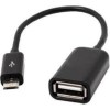 Cabo de dados de Micro USB a OTG preto