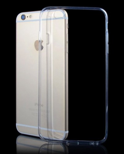 Capa de silicone preta para iPhone 6