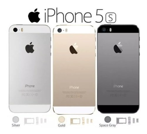 Carcaça ou chassis iPhone 5S space grey sem componentes com logo