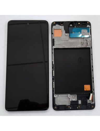 Display LCD e Touch preto para Samsung Galaxy A51 A515F compatível com frame