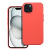 Capa SILICONE para IPHONE 15 pêssego