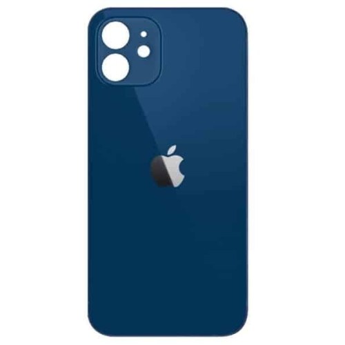 Tampa traseira de substituição em vidro para iPhone 12 azul