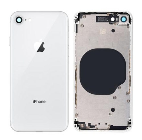 Carcaça para iPhone 8 silver sem componentes com logo