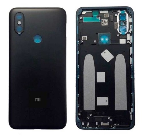 Tampa traseira preta para Xiaomi Mi A2