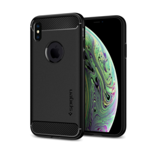 Capa Spigen Rugged Armor para iPhone X / XS Matte Preta