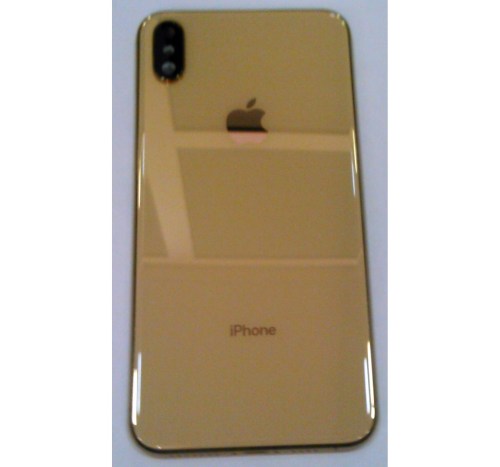 Carcaça para iPhone XS max gold sem componentes com logo